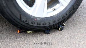 Aplastando Cosas Crujientes y Suaves! Tubos Fluorescentes VS Rueda de Coche