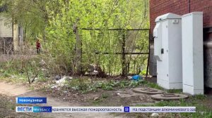 В Новокузнецке не приводят в порядок сквер Первостроителей и улицу Горького