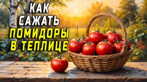 Как сажать помидоры в теплице