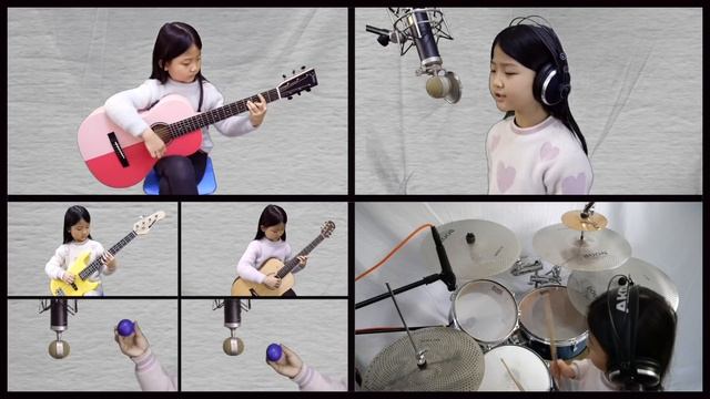Hotel California ¦ One girl One band ¦ Study hard at the age of six ¦ 一个人的乐队 加州旅馆 Miumiu的六岁学习成果