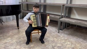 1. А. Салин «Вальс» 2. Н.Т. «Лезгинка». Исполняет Холодковский Николай.