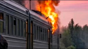 05.05.2026 Во вторник вечером под Даугавпилсом горел пассажирский дизельный поезд