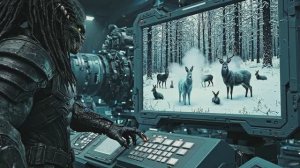Хищник 2026 (ии) Aliens vs Worm Monsters Ice Age