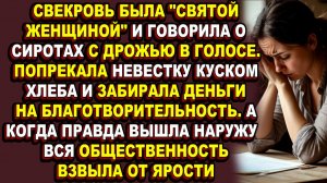 Истории из жизни|Свекровь творила добро на камеру и уничтожала невестку в жизни|Аудио рассказы|Аудио