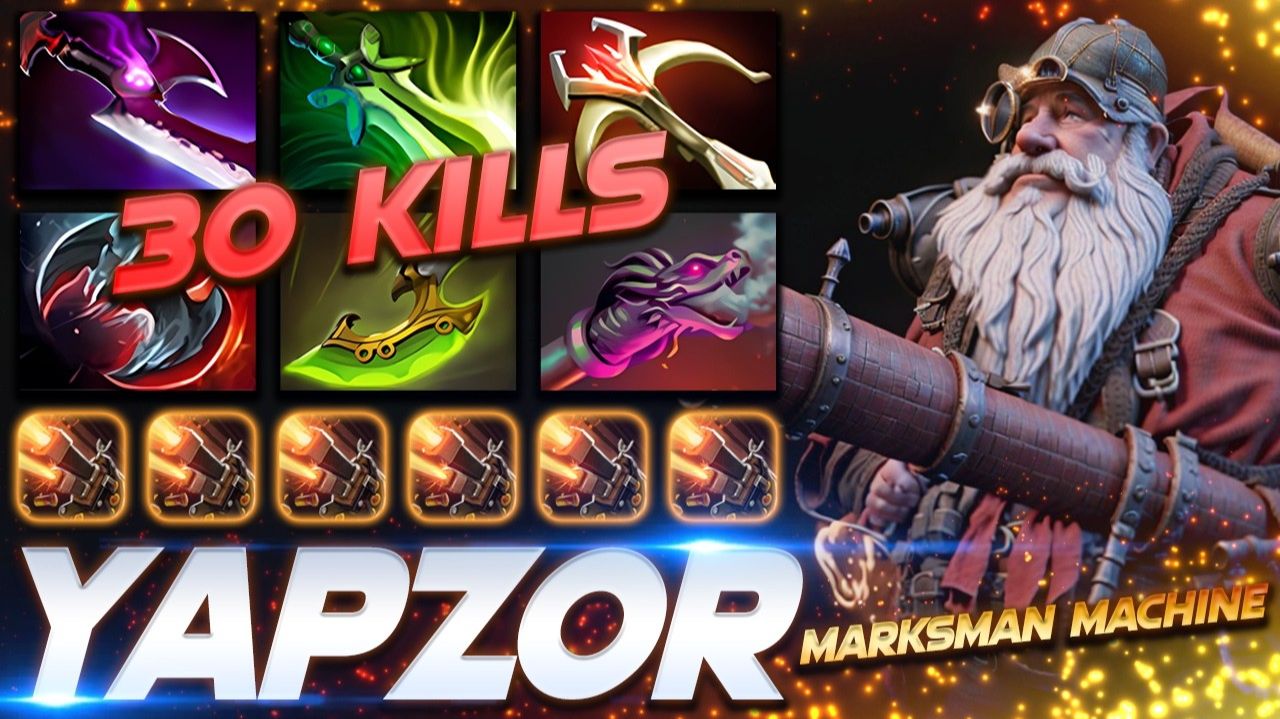 Yapzor Sniper 30 Frags Marksman Beast — профессиональный геймплей в Dota 2 [Смотри и учись]