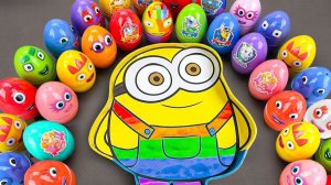 Сытный ASMR | Готовим ванну Rainbow Among US, смешивая СЛИЗЬ с раскрашенной глиной Rainbow Eggs