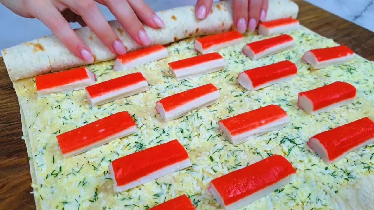 Этот рецепт придумал гений! Улётная закуска из лаваша на праздничный стол. Век живи - век учись! смотреть онлайн