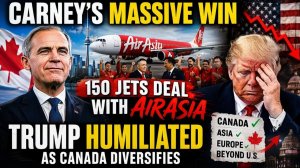 Carney’s MASSIVE WIN  150 Jets Deal With AirAsia — Trump HUMILIATED as Canada Diversifies