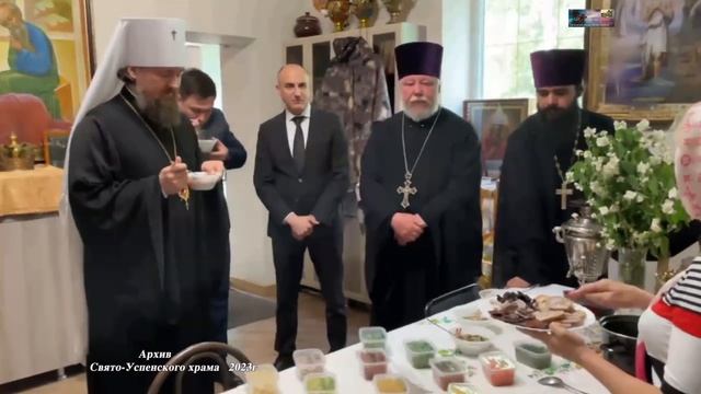 2023 Митрополит Екатеринодарский и Кубанский Григорий строящийся храм Иоанна Русского в Тихорецке