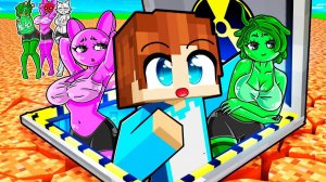 СЕКРЕТНЫЙ БУНКЕР СПРУНКИ ДЕВУШЕК В МАЙНКАФТ! КРАСЯ SPRUNKI INCREDIBOX MINECRAFT