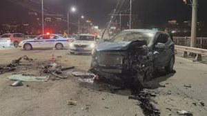 Смертельное ДТП произошло на мосту в Новосибирске.Нарушитель не остановился по требованию ДПС.