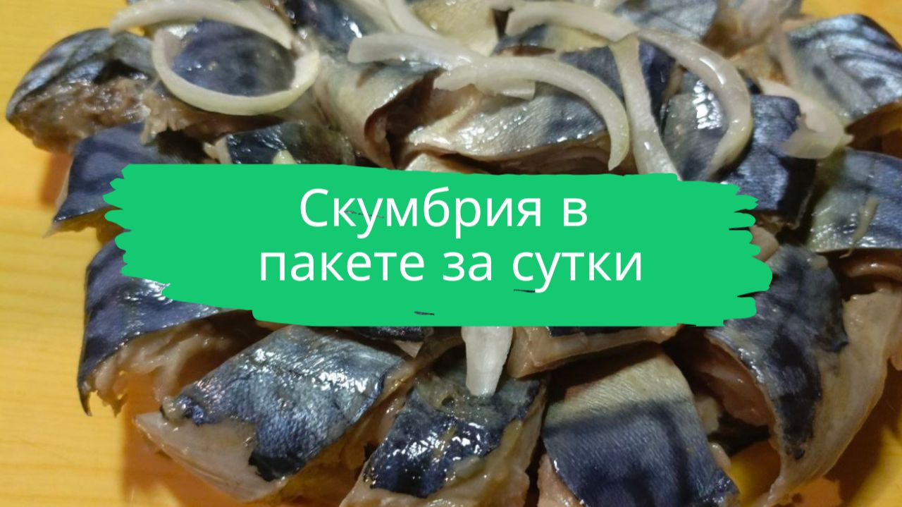 Скумбрия в пакете за сутки