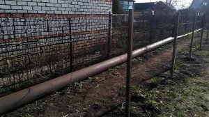 Забор из сетки рабица