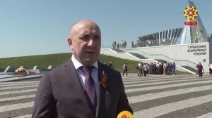 Чăваш Республикин патшалăх автоинспекцийĕн ĕçченĕсем Асăну комплексĕн çĕнтерӳ паркĕнче Аслă çĕнтерӳ