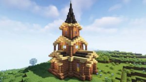 Minecraft ｜ Как построить небольшую средневековую церковь (из грязевых кирпичей) ｜ Руководство