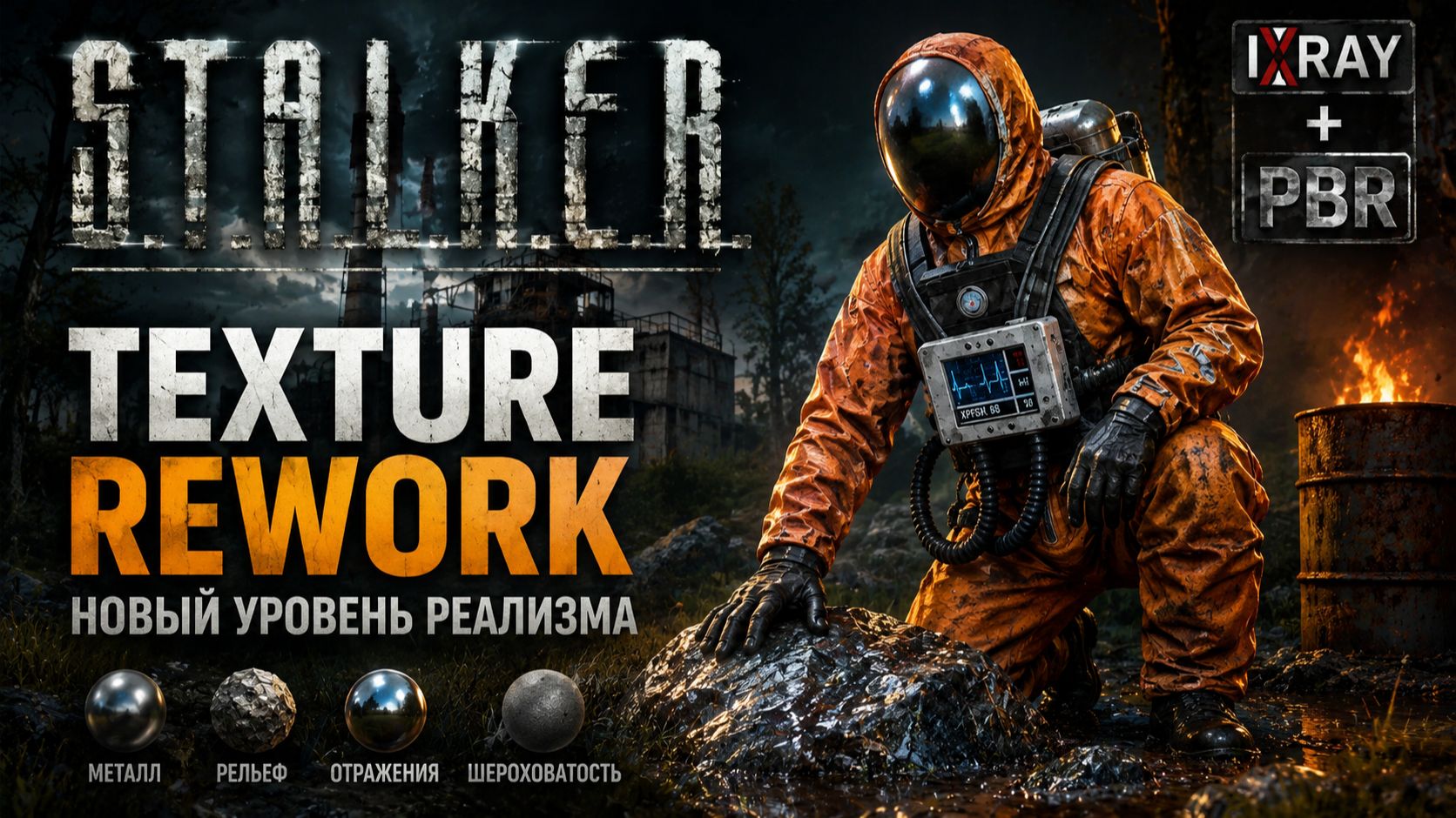 STALKER: НОВЫЙ УРОВЕНЬ ГРАФИКИ ( Texture Rework )