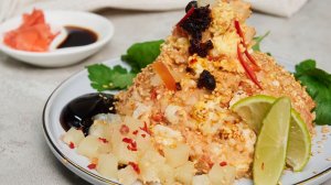 Сладкий рис с томатной пастой и ананасами