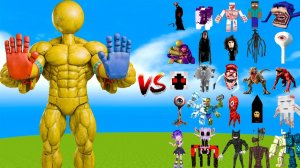 Игрок-мутант Поппи Плейтайм против всех боссов Майнкрафт