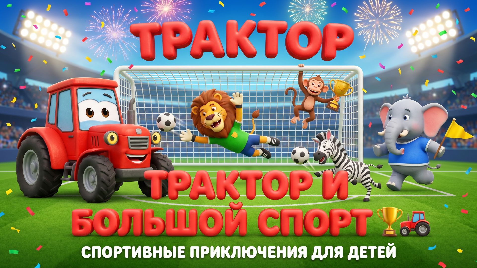 Синий трактор и большой спорт – Мультфильм для детей | Весёлые и развивающие приключения