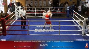 156 финал 63.5 кг Мурадян Славик СШ №2 Калин.р. Максимов Максим Невская перчатка