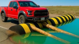 Cars vs Deep Water Challenge #3 в игре BeamNG Drive!