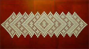 Филейная салфетка крючком. Часть 1.