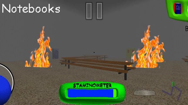 Baldi's Basics But the school caught FIRE