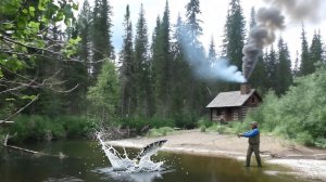 Рыбалка на ХАРИУСА Поплавочная Удочка река Даугли Охота и Рыбалка 2026 в Тайге Тайга 8 день 23