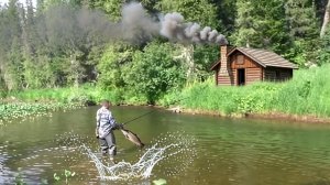 Охота и Рыбалка 2026 в Тайге ХАРИУС клюет КАЖДЫЙ ЗАБРОС !!! на Поплавок Обманка Тайга Сибирь 3 день