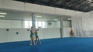 ЖП 3 спортивный, Волоховская Алиса - Лазарева Мария, ДЮСШ г. Гвардейск, Балансовое упражнение
