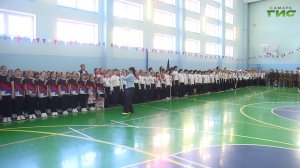 В школе № 68 Самары прошёл смотр строя и отрядной песни «Марш Победы»
