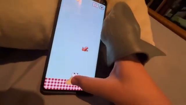 Shark Puppet plays Talking Pou