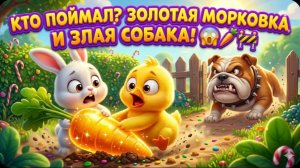 КТО ПОЙМАЛ? ЗОЛОТАЯ МОРКОВКА И ЗЛАЯ СОБАКА! 😱🥕🚧