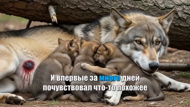 Он нес раненую волчицу и ее волчат через всю тайгу чтобы их спасти, по другому он не мог поступить