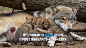 Он нес раненую волчицу и ее волчат через всю тайгу чтобы их спасти, по другому он не мог поступить