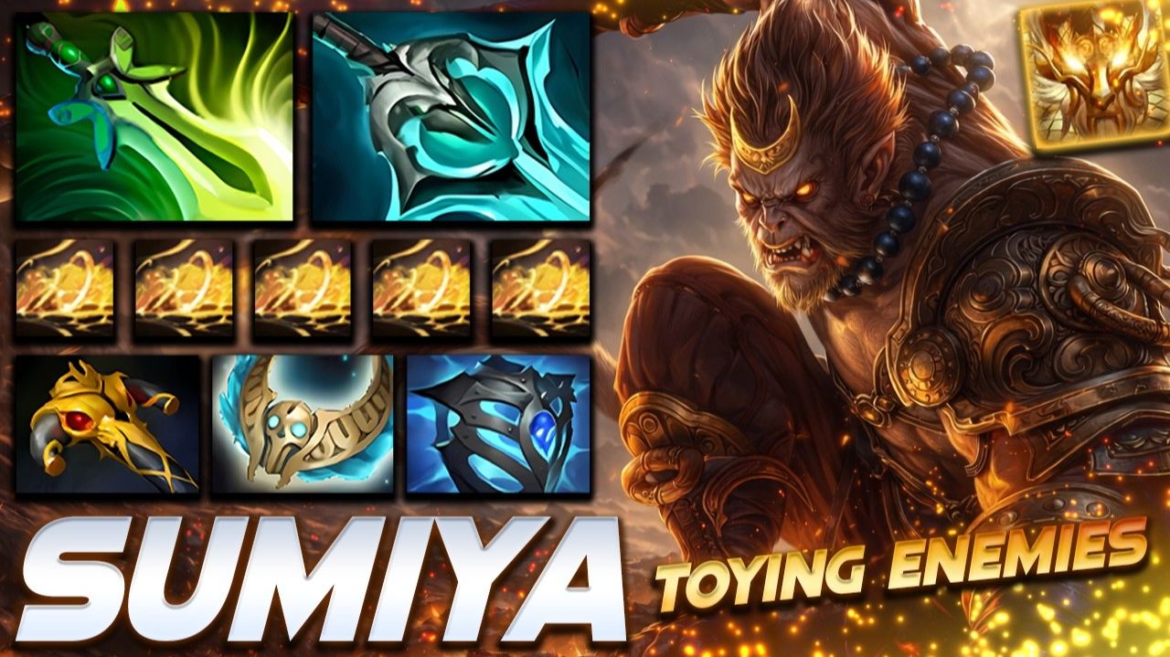 SumiYa Monkey King Toying Enemies — профессиональный геймплей в Dota 2 [Смотри и учись]