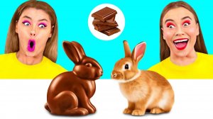 Настоящая еда против шоколадной еды # Кухонные советы и рецепты BaRaDa Gold Challenge