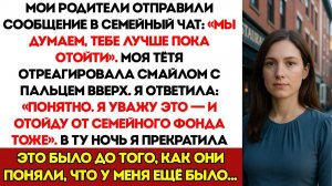 Мои Родители Отправили Групповое Сообщение Мы Думаем, Тебе Лучше Отстраниться Пока. Моя Тётя