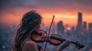 A lonely violin sings about love