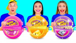 Богатые против нищих против Giga Rich Food Challenge BaRaDa Gold Challenge