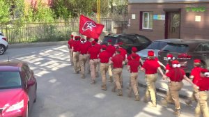 В Самаре ветерана ВОВ Ивана Лаврухина поздравили кадеты, юнармейцы и общественники