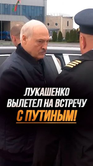 Лукашенко приветствует пилота! // Вылет в Москву на встречу с Путиным #shorts