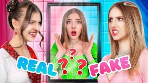 Реальная против Фейковая сестра! Кто из Тройняшек Настоящая?