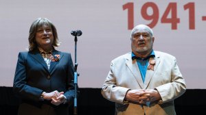 Торжественная часть посвященная 81-й годовщине Победы в Великой Отечественной войне