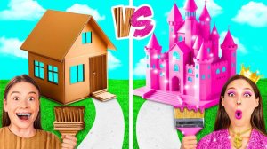 One Color House Rich против Broke против Giga Rich # Веселые испытания BaRaDa Gold Challenge