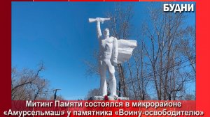 Память погибших в годы Великой Отечественной войны почтили жители мкр. «Амурсельмаш»
