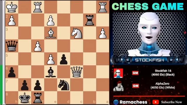 «Stockfish 18 БЛЕСТЯЩЕ пожертвовал обе ладьи против AlphaZero 2026 _ Шахматы Stockfish»р