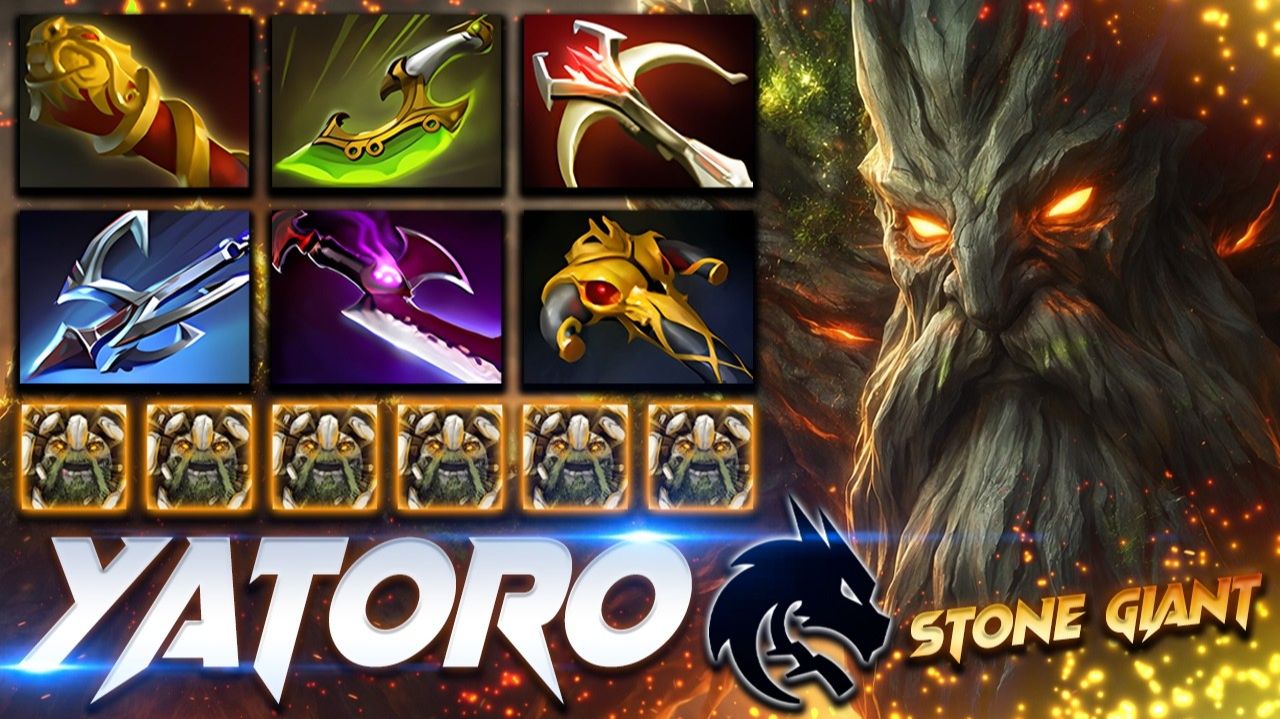 YATORO TINY - STONE GIANT — профессиональный геймплей в Dota 2 [Смотри и учись]