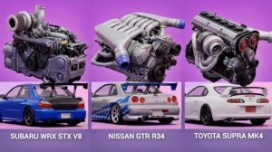 КИЛЛЕР СУБАРУ 2JZ! И ТОЙОТА СУПРА НИССАН GTR! ЛУЧШАЯ АНИМАЦИЯ ДВИЖКОВ МАСЛКАРОВ! ВОТ ЭТО ЗВУК TOYOTA
