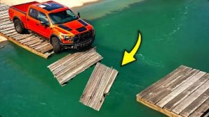 Тачки против сломанного моста Челлендж #2 в BeamNG Drive!
